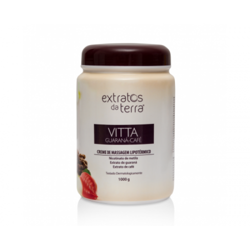 Vitta Guaraná-Café Creme de Massagem Hiperêmico 1000 g